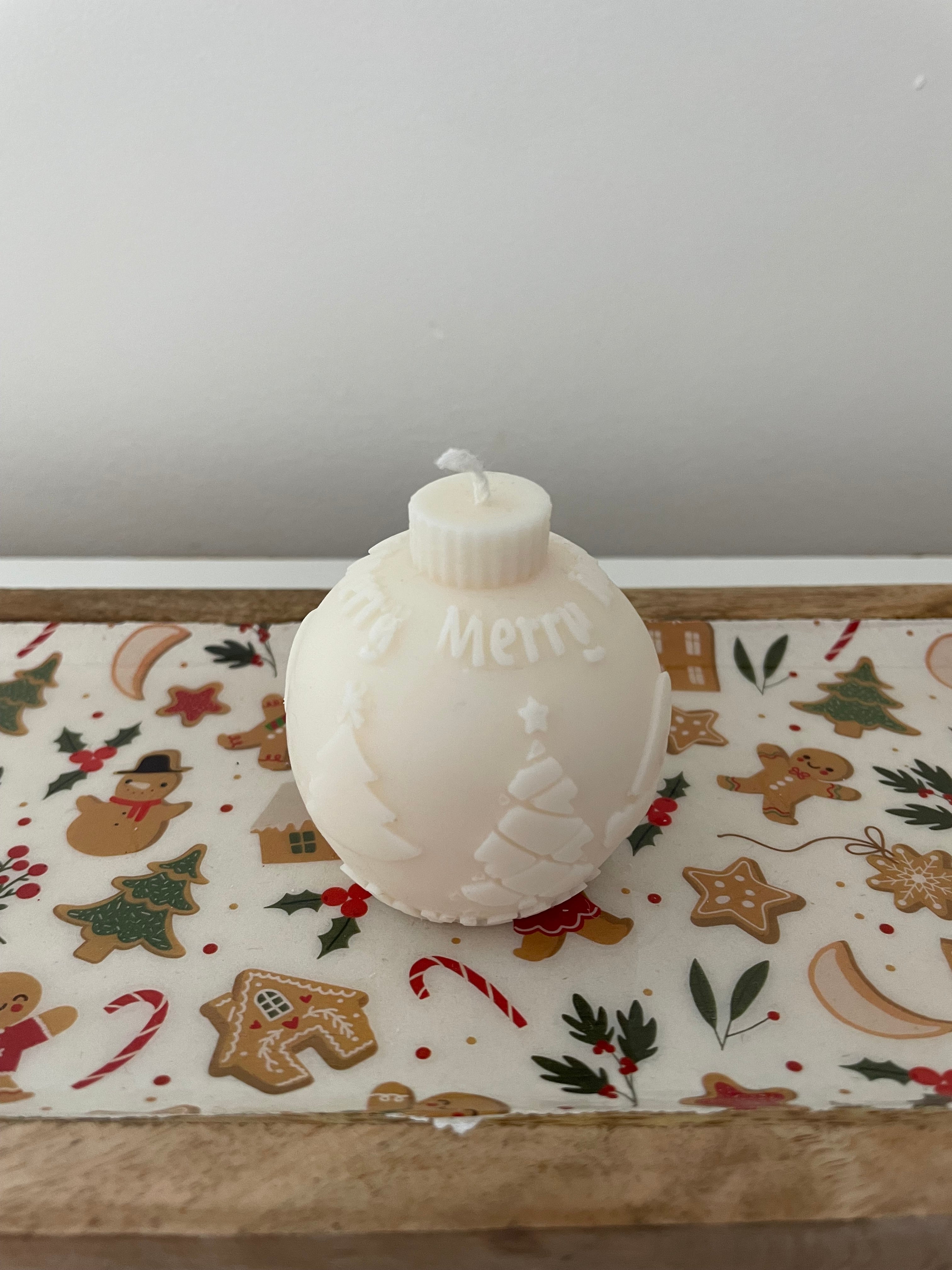 Bougie BOULE DE NOËL