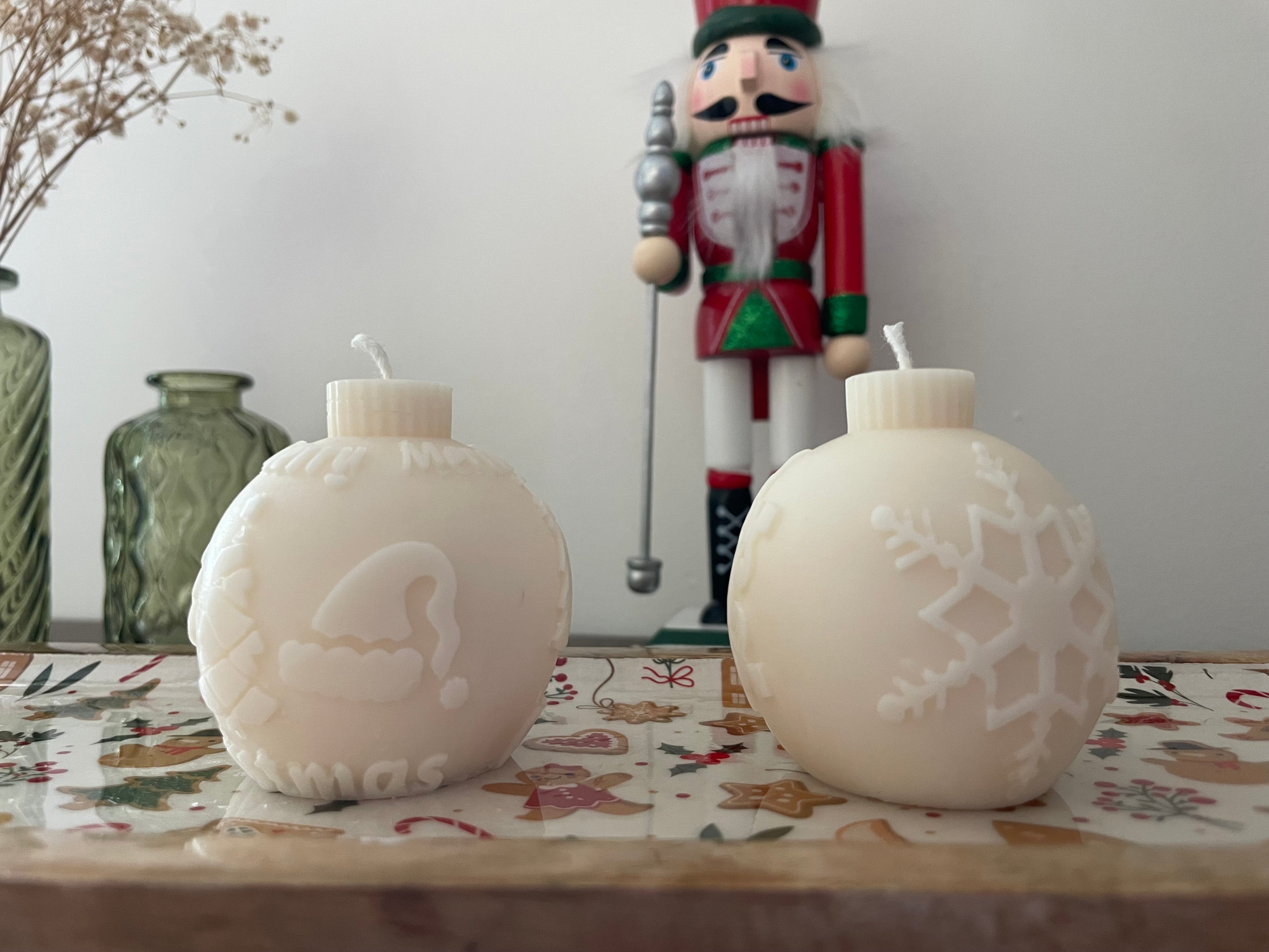 Bougie BOULE DE NOËL